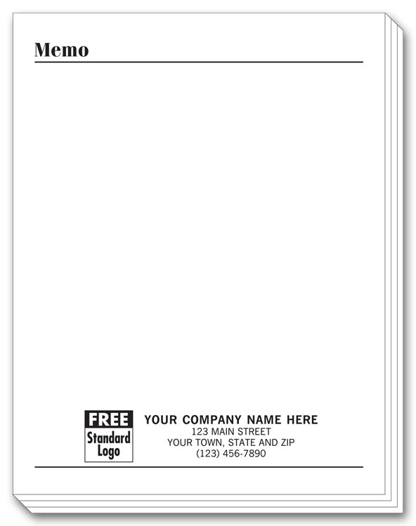 3850 Personalized Notepads with Bottom...