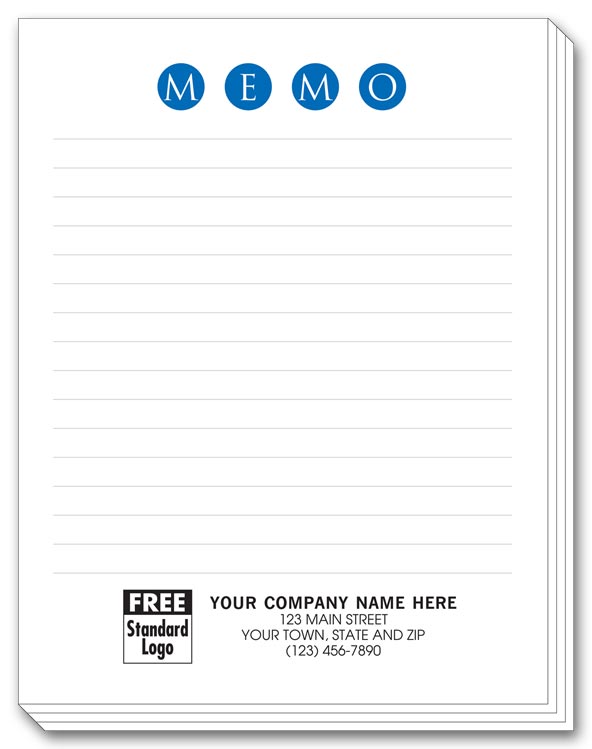 3858 MEMO Personalized Notepads with...