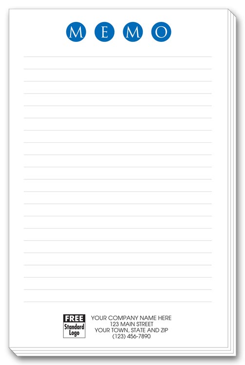 3859 MEMO Personalized Notepads with...