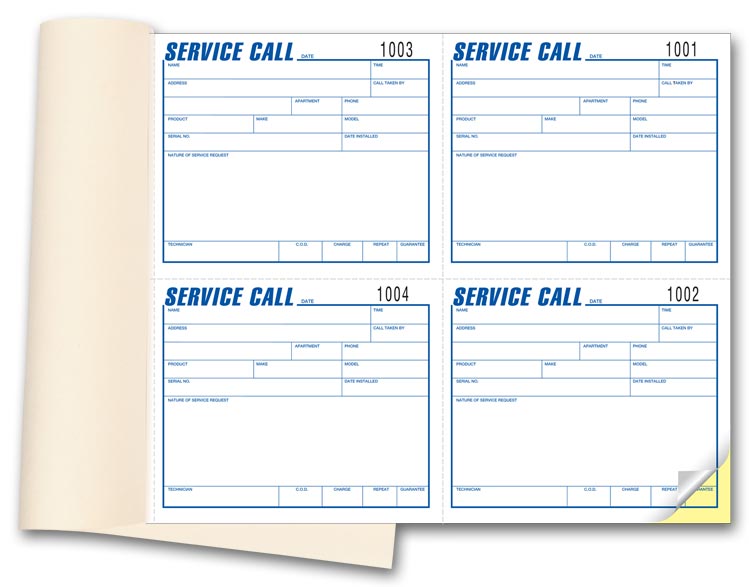 4 Service Call Book 5...