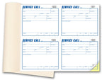 4 Service Call Book 5 x 4 1/4" Each 8 1/2 x 11"
