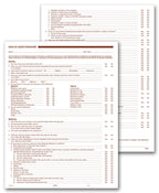 4054 Dental Health History Questionnaires 2 Sided No Hole Punch 8 1/2 x 11"