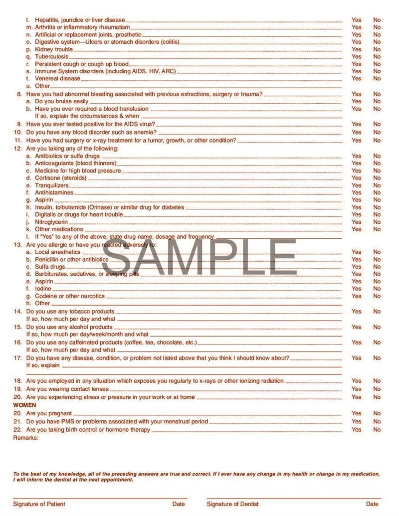 4054V Health History Questionaire 8...