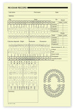 4057 Dental Re-Exam Record 5 1/2 x 8 1/2"
