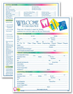 4065 Two Sided Registration & History Form Dental Icon Design 8 1/2 x 11"
