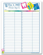 4066 Patient Sign In Sheet Dental Icon Design 8 1/2 x 11"