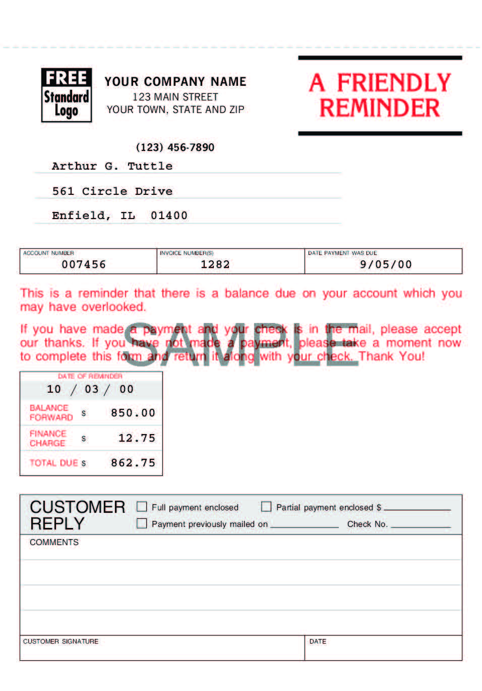 4504 Collection Systems One Write 6 3/8 x 8 1/2"