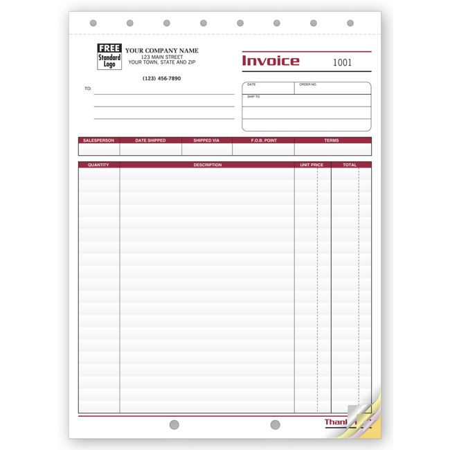 4551 Shipping Invoices Large Image...