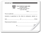 4556 Patient Excuse Slips Imprinted 4 1/4 x 5 1/2"