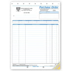4586 Purchase Orders Large Format Multi-Color 8 1/2 x 11"