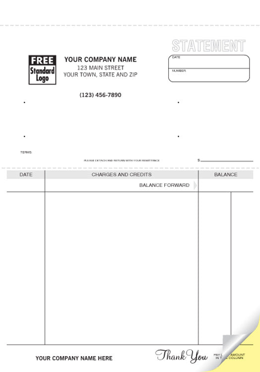 495 Statements Classic Unlined Carbonless...