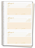 5 Phone Message Book 6 x 8 1/2"