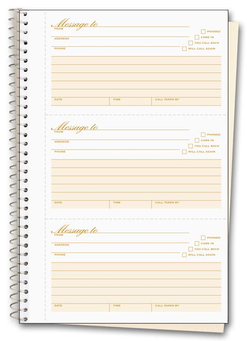 5 Phone Message Book 6 x 8 1/2"