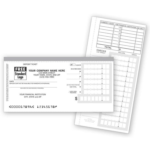 51119N Booked Deposit Tickets Personal Size 6 x 3"