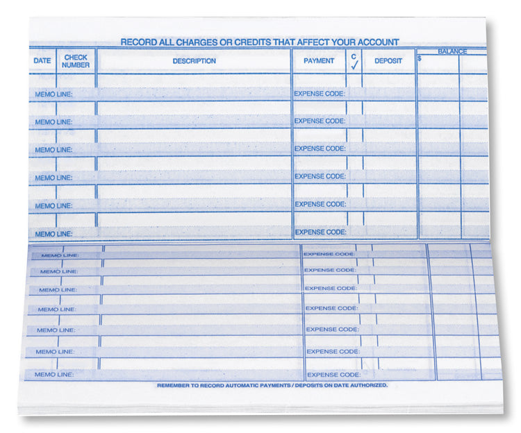 51177N Personal Size Check Register...