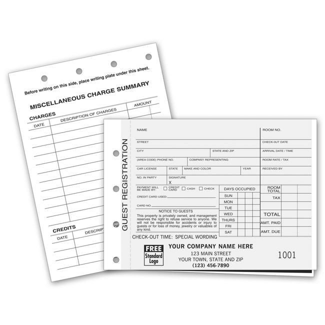 520 Guest Registration Forms with...