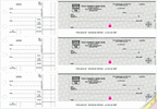 53221DS - 53221HS High Security 3 On A Page Counter Signature Checks 12 15/16 x 9"