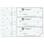 53221N 3 On A Page Counter Signature Checks 12 15/16 x 9"