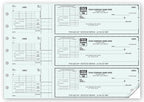 53223N 3 On A Page Check With Corner Voucher 12 15/16 x 9"