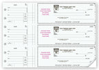 53225N 3 On A Page Business Size Checks With Choice of Voucher 12 15/16 x 9"