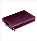 53248N 3 On A Page Zippered Leather-Like Portfolio 16 x 11 5/8