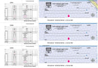 53263DS 3-On-A-Page Business Size Checks for Hourly Payroll 12 15/16 x 9"