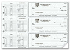 53263N 3 On A Page Business Size Checks for Hourly Payroll 12 15/16 x 9"
