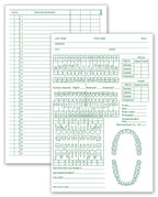 534 Dental Exam Records Two-Sided 5 x 7 3/4"