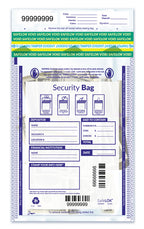 53849 Single Pocket Deposit Bag Clear 9 x 12"