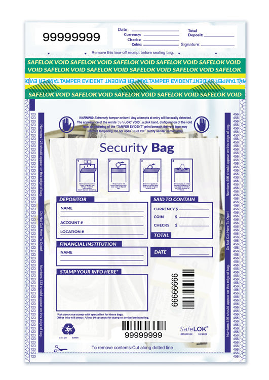 53854 Single Pocket Deposit Bag...