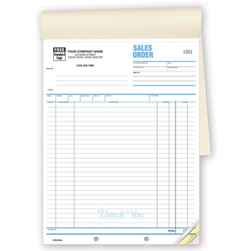 53B Sales Orders Classic Large Booked 8 1/2 x 11"