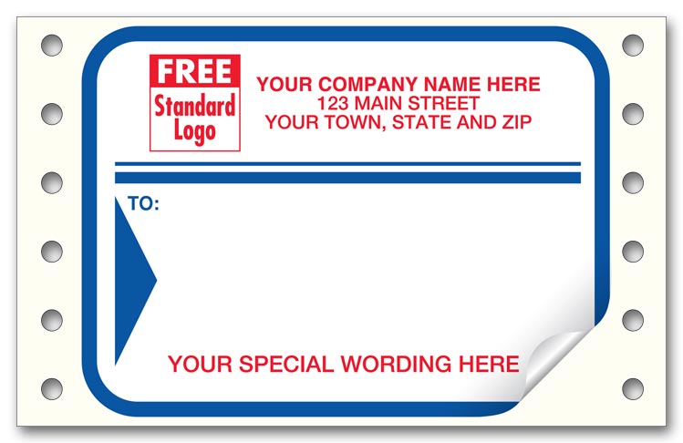 542C Continuous Mail Label with...