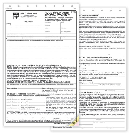 5550 Proposals California State 8 1/2 x 13 1/4"