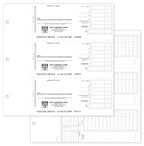 56302N 3-On-A-Page Compact Deposit Tickets for End-Stub Deskbook 6 x 2 3/4"