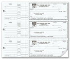 56600N 3 On A Page Compact Size Checks with Side Tear Vouchers 6 x 2 3/4"