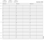 TIME22 TIMESCAN 2 Column Looseleaf Pages 15 Minute Intervals 7am-5pm 12 x 11"