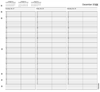 TIME30 TimeScan 2 Column Looseleaf Pages 15 Minute Interval 7am-9pm With Extra Hour 12 x 11"
