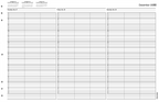 TIME50 TimeScan 3 Column Looseleaf Pages 15 Minute Interval 7am-9pm With Extra Hour 17 x 11"