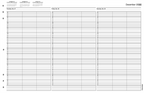 TIME60 TimeScan 3 Column Looseleaf Pages 15 Minute Interval 8am-10pm With Extra Hour 17 x 11"