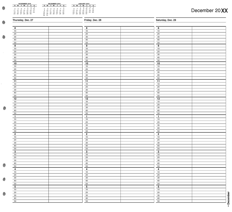 TIME34 TimeScan 2 Column Looseleaf...