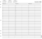TIME36 TimeScan 2 Column Looseleaf Pages 15 Minute Interval 8am-7pm With Extra Hour 12 x 11"