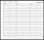 TIME35 TimeScan 2 Column Wirebound Book 15 Minute Interval 8am-7pm With Extra Hour 12 x 11