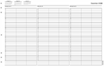 TIME56 TimeScan 3 Column Looseleaf Pages 15 Minute Interval 8am-7pm With Extra Hour 17 x 11