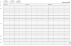 TIME68 TimeScan 4 Col Looseleaf Pages 15 Min 8am-7pm with extra hour 17 x 11"