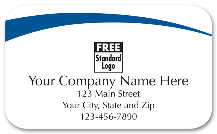 58124 Rectangular Label on White...