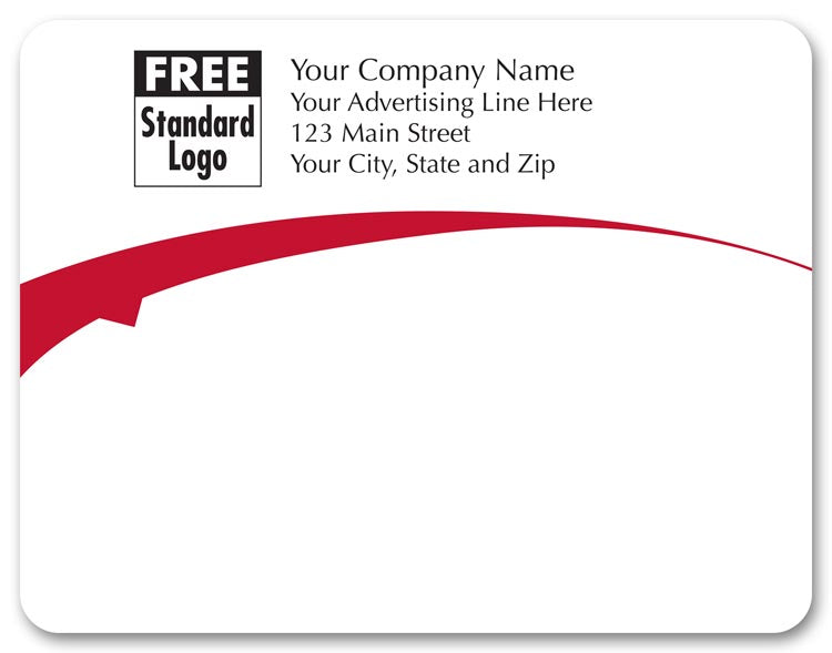 58228 Rectangular Mailing Label w/Red...