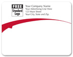 58228 Rectangular Mailing Label w/Red Arc 5 x 3 7/8"