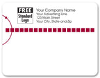 58230 Rectangular Mailing Label w/Red Squares 5 x 3 7/8"