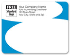 58231 Rectangular Mailing Label w/Blue Corners 5 x 3 7/8"