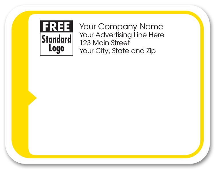 58253 Rectangular Mailing Label w/Yellow...